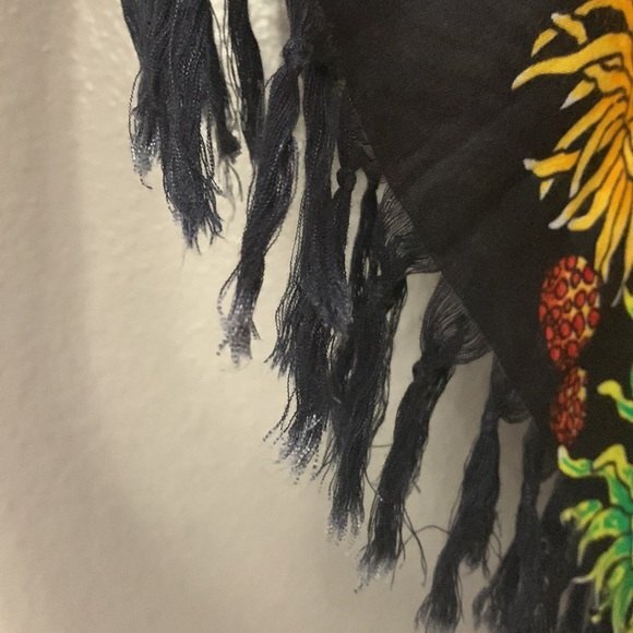 Five Parrots beach pool vacation lounge cover up ocean themed with belt small - Picture 6 of 12